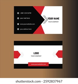 Modern and clean professional business card 