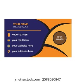 Modern and clean professional business card template
