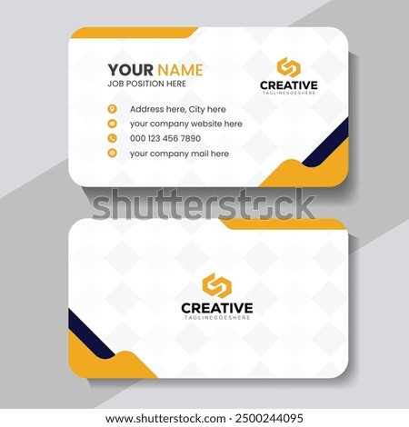 Modern and clean professional business card template