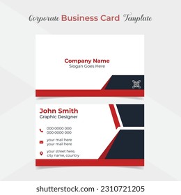 modern and clean professional company business card template design
