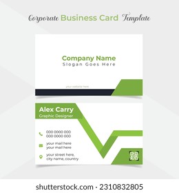 modern and clean professional company business card template design
