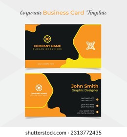 modern and clean professional company business card template design
