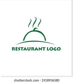 Modern clean restaurant logo design