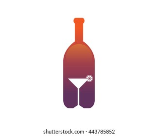 Modern Clean Restaurant Logo - Elegant Winery Symbol