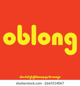Moderne saubere abgerundete Sans Serif Alphabet Schriftart Vektorgrafik anzeigen
