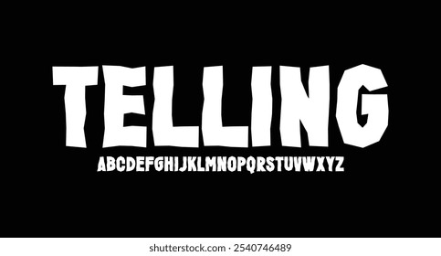 Modern clean sans serif display font vector
