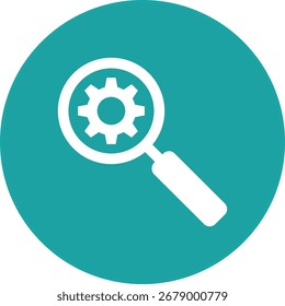 Modern, clean, and scalable search engine vector icon featuring a magnifying glass symbol, perfect for web design, mobile apps, SEO presentations, and user interface elements.