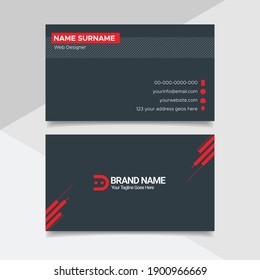 Modern Clean and Simple Business Card Design Template