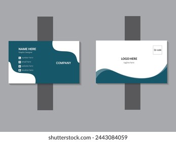 modern and clean style business card