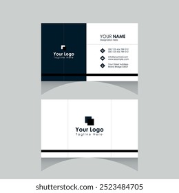 Modern and Clean Style Professional Business Card Template Vector