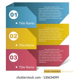 Modern clean template / can be used for infographics / numbered banners