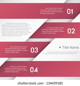 Modern clean template / can be used for infographics / numbered banners