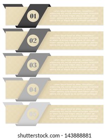 Modern clean template / can be used for infographics / numbered banners