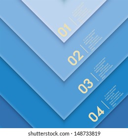 Modern clean template / can be used for infographics / numbered banners