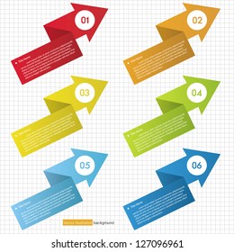 modern clean template number banner. vector.