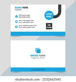 Modern clean template vector design business card template visiting card for business and personal use print file