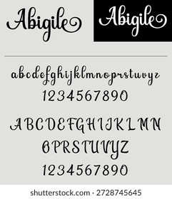 Diseño de tipografía moderno y limpio.
Ideal para branding, diseño de logotipos, titulares, carteles, Diseño web, embalaje y Uso editorial.
Ilustración de tipografía creativa adecuada para proyectos impresos y digitales. fuente escrita a mano, fuente de escritura