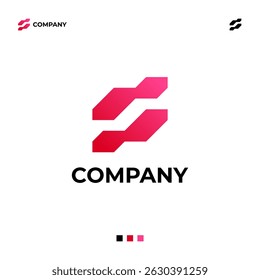 Modern, clean, unique and memorable logo letter gradient.