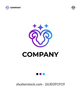 Modern, clean, unique and memorable logo letter gradient.