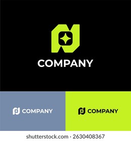 Diseño moderno, limpio, único y memorable de la letra del logotipo