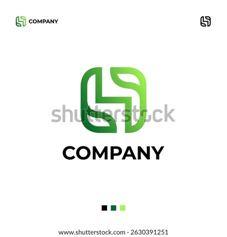 Modern, clean, unique and memorable logo letter gradient.