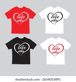 Modern clean unique mom's love t-shirt design template