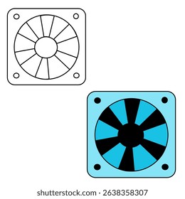 Modern and clean vector icon set of computer hardware. Ideal for UI UX, infographics, tech apps, and educational content. Fully scalable and editable for any digital project.