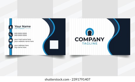 modern and clean visiting card template design