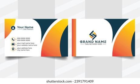 modern and clean visiting card template design