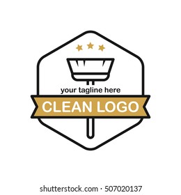 Modern cleaning related business logo design