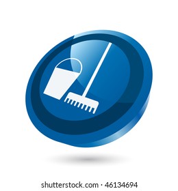 modern cleaning sign