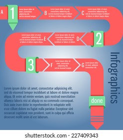Modern, clear template. Can be used for infographics, websites elements, presentations, comparison, packages, advertisement.