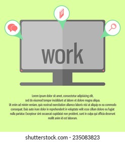 Modern, clear template. Can be used for infographics, websites elements, presentations, comparison, packages, advertisement.