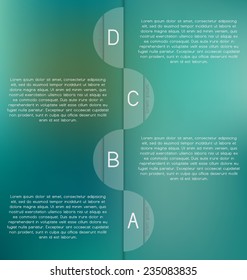 Modern, clear template. Can be used for infographics, websites elements, presentations, comparison, packages, advertisement.