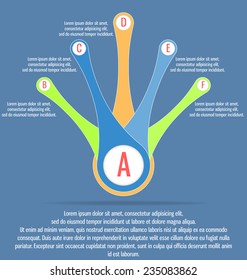 Modern, clear template. Can be used for infographics, websites elements, presentations, comparison, packages, advertisement.