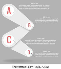 Modern, clear template. Can be used for infographics, websites elements, presentations, comparison, packages, advertisement.