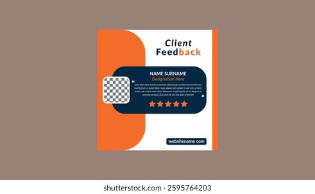 Modern Client Testimonial Design. Innovative Layout Display for Promotional Campaign.