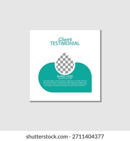 modelo depoimento cliente moderno design