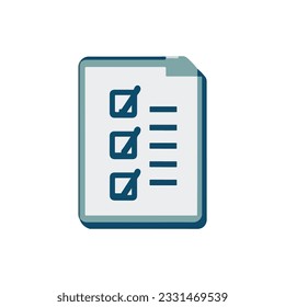 Modern clipboard line icon. Premium pictogram isolated on a white background. Vector illustration.