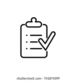 Modern clipboard line icon. Premium pictogram isolated on a white background. Vector illustration. Stroke high quality symbol. Clipboard icon in modern line style.