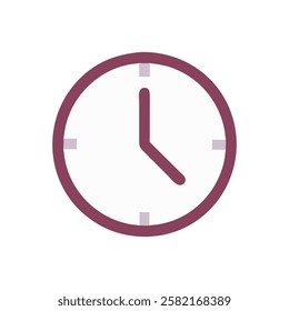 Modern Clock Icon for Scheduling