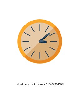 Modern Clock icon in trendy flat style