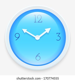 Modern clock icon. Vector illustration for your design