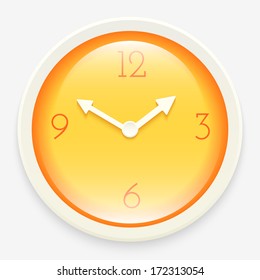 Modern clock icon. Vector illustration for your design