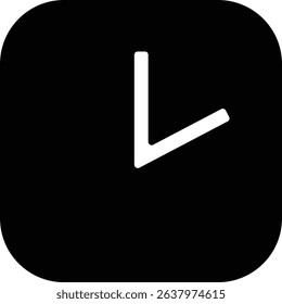 A Modern Clock Symbol Icon