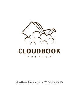 modern Cloud book logo design