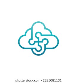 modern cloud community people outline logo