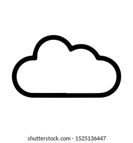 Modern cloud data icon illustration