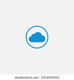 Modern Cloud Icon Design Concept