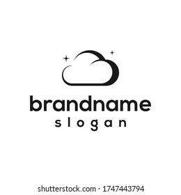 modern cloud logo design vector